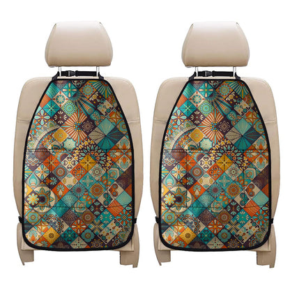 Vintage Mandala Bohemian Pattern Print Car Seat Organizers