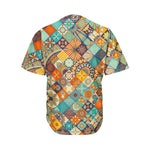Vintage Mandala Bohemian Pattern Print Men's Baseball Jersey