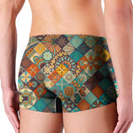 Vintage Mandala Bohemian Pattern Print Men's Boxer Briefs