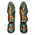 Vintage Mandala Bohemian Pattern Print Muay Thai Shin Guards