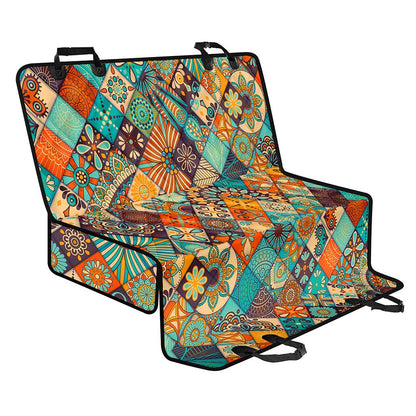 Vintage Mandala Bohemian Pattern Print Pet Car Back Seat Cover