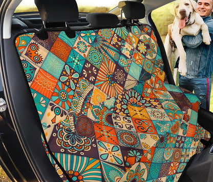 Vintage Mandala Bohemian Pattern Print Pet Car Back Seat Cover