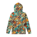 Vintage Mandala Bohemian Pattern Print Pullover Hoodie
