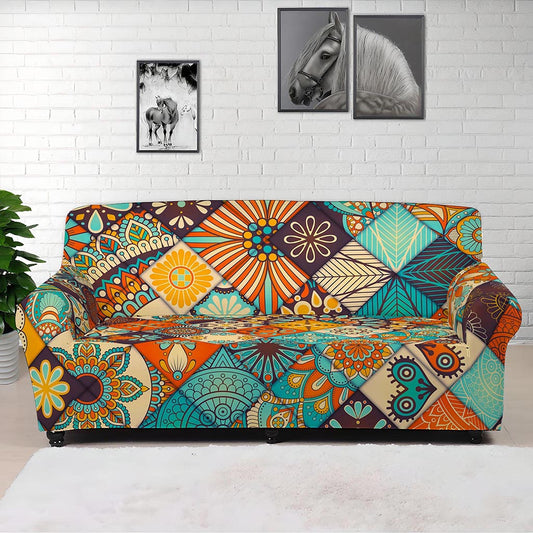 Vintage Mandala Bohemian Pattern Print Sofa Cover