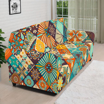 Vintage Mandala Bohemian Pattern Print Sofa Cover