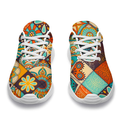 Vintage Mandala Bohemian Pattern Print Sport Shoes GearFrost