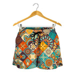 Vintage Mandala Bohemian Pattern Print Women's Shorts