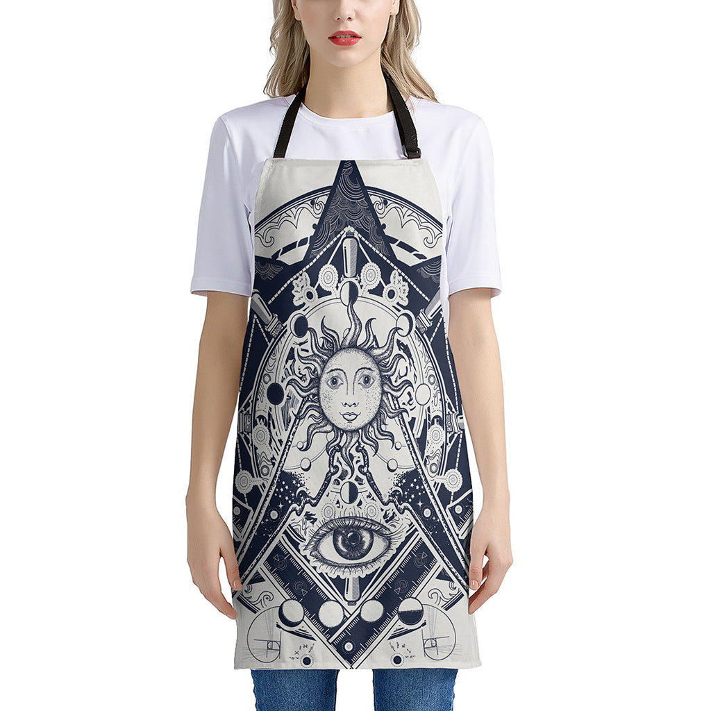 Vintage Masonic Freemasonry Print Apron