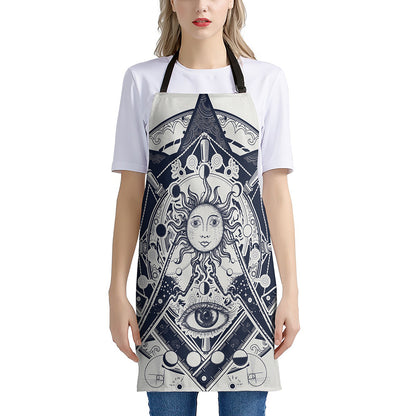 Vintage Masonic Freemasonry Print Apron