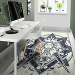 Vintage Masonic Freemasonry Print Area Rug