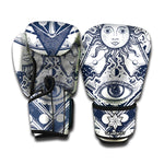 Vintage Masonic Freemasonry Print Boxing Gloves