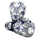 Vintage Masonic Freemasonry Print Boxing Gloves