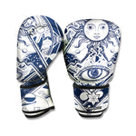 Vintage Masonic Freemasonry Print Boxing Gloves