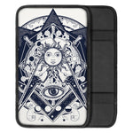 Vintage Masonic Freemasonry Print Car Center Console Cover