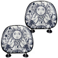 Vintage Masonic Freemasonry Print Car Headrest Covers