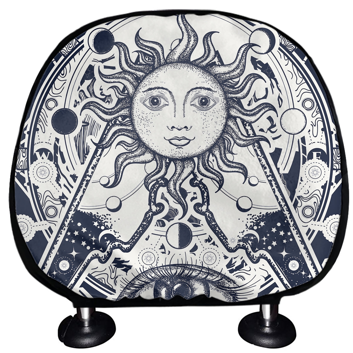 Vintage Masonic Freemasonry Print Car Headrest Covers