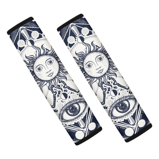 Vintage Masonic Freemasonry Print Car Seat Belt Covers