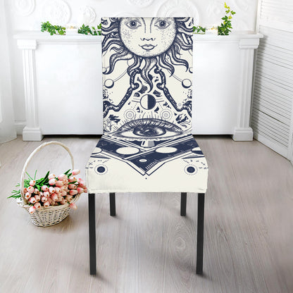 Vintage Masonic Freemasonry Print Dining Chair Slipcover