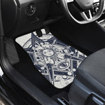 Vintage Masonic Freemasonry Print Front and Back Car Floor Mats