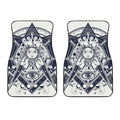 Vintage Masonic Freemasonry Print Front Car Floor Mats