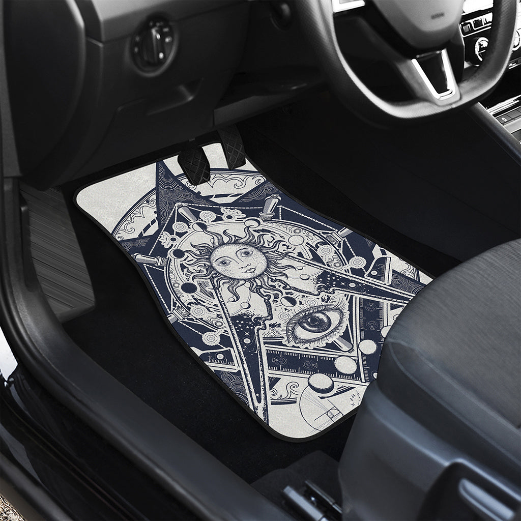 Vintage Masonic Freemasonry Print Front Car Floor Mats