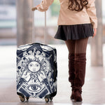 Vintage Masonic Freemasonry Print Luggage Cover