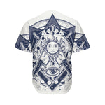 Vintage Masonic Freemasonry Print Men's Baseball Jersey