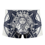 Vintage Masonic Freemasonry Print Men's Boxer Briefs