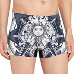 Vintage Masonic Freemasonry Print Men's Boxer Briefs