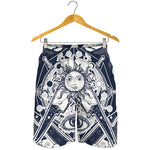 Vintage Masonic Freemasonry Print Men's Shorts