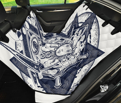 Vintage Masonic Freemasonry Print Pet Car Back Seat Cover