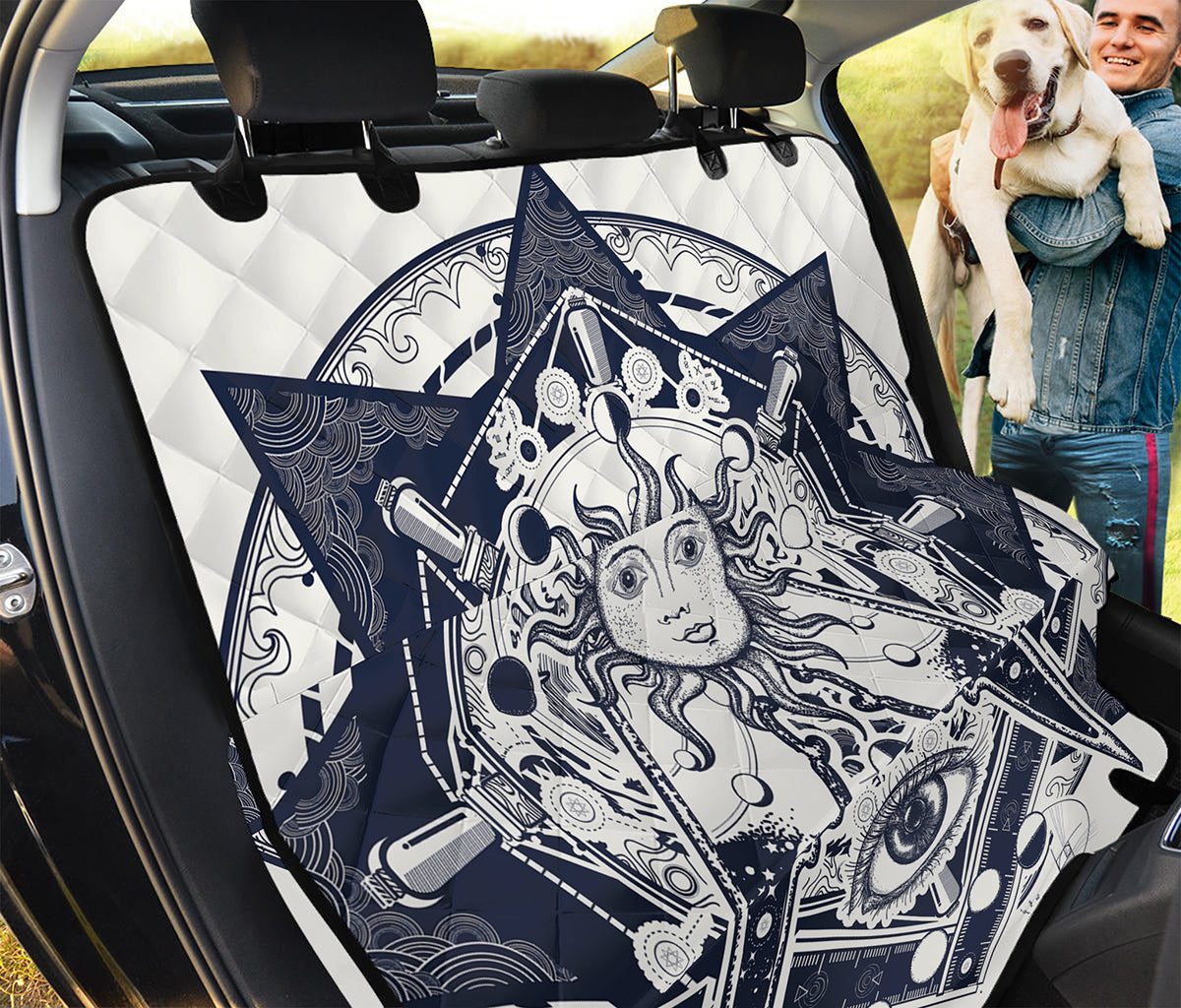 Vintage Masonic Freemasonry Print Pet Car Back Seat Cover