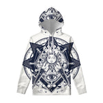 Vintage Masonic Freemasonry Print Pullover Hoodie