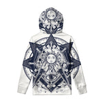 Vintage Masonic Freemasonry Print Pullover Hoodie