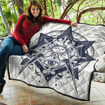 Vintage Masonic Freemasonry Print Quilt