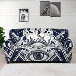 Vintage Masonic Freemasonry Print Sofa Cover