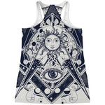 Vintage Masonic Freemasonry Print Women's Racerback Tank Top