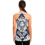 Vintage Masonic Freemasonry Print Women's Racerback Tank Top