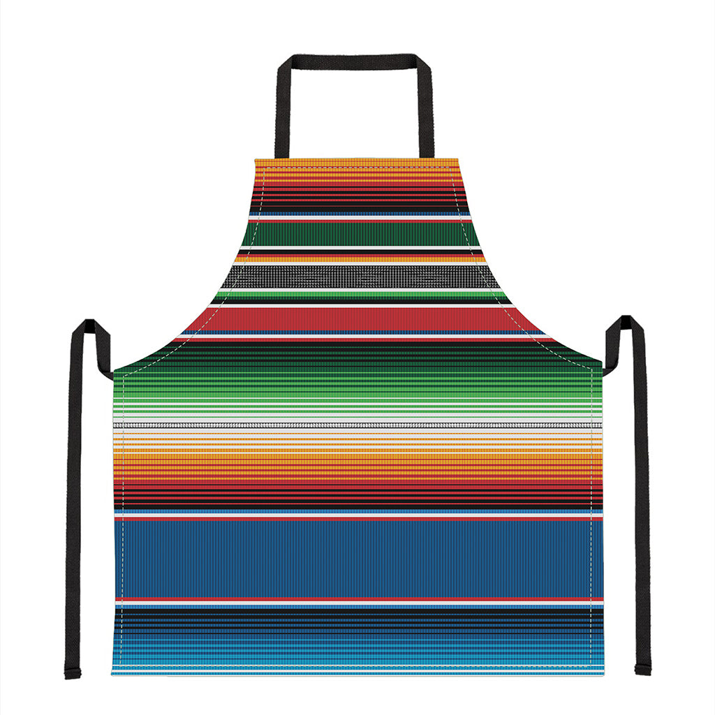 Vintage Mexican Blanket Pattern Print Apron