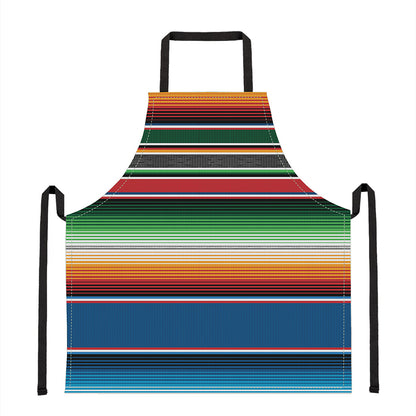 Vintage Mexican Blanket Pattern Print Apron