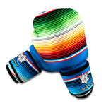 Vintage Mexican Blanket Pattern Print Boxing Gloves
