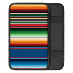 Vintage Mexican Blanket Pattern Print Car Center Console Cover