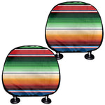 Vintage Mexican Blanket Pattern Print Car Headrest Covers