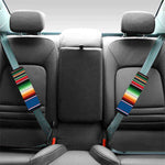 Vintage Mexican Blanket Pattern Print Car Seat Belt Covers