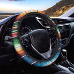 Vintage Mexican Blanket Pattern Print Car Steering Wheel Cover