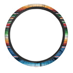 Vintage Mexican Blanket Pattern Print Car Steering Wheel Cover