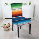 Vintage Mexican Blanket Pattern Print Dining Chair Slipcover