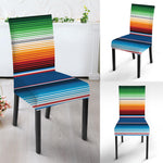 Vintage Mexican Blanket Pattern Print Dining Chair Slipcover
