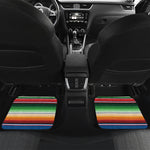 Vintage Mexican Blanket Pattern Print Front and Back Car Floor Mats