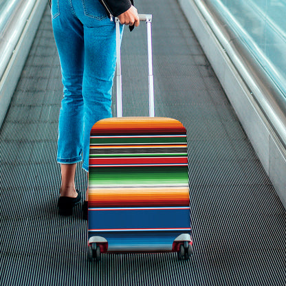 Vintage Mexican Blanket Pattern Print Luggage Cover